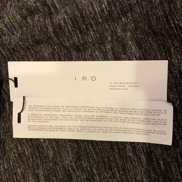 IRO wool and linen blend plume skirt in grey sz S - Picture 8 of 11